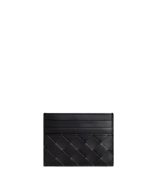 Bottega Veneta White Intrecciato Credit Card Case for men