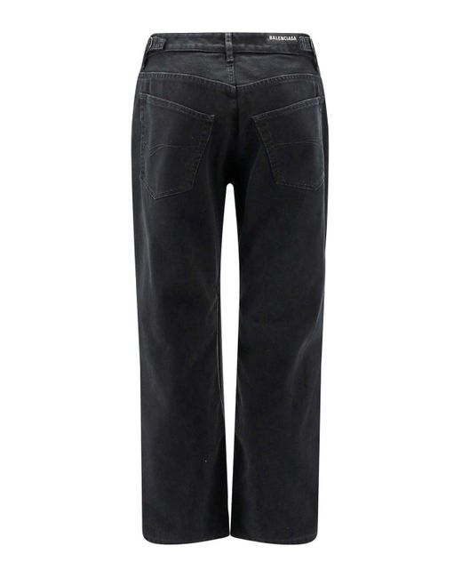 Balenciaga Black Straight Jeans for men