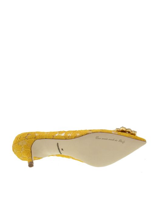 Dolce & Gabbana Yellow Bellucci Pumps