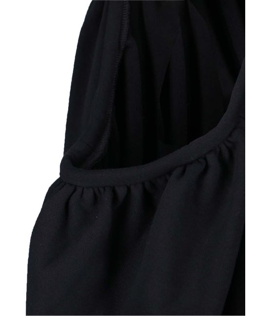 Duran Lantink Black Draped Maxi Dress