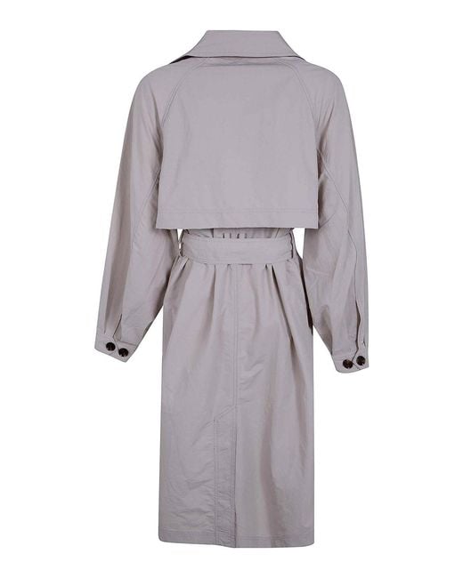 Barbour Gray Layla Trench Showerproof Jacket