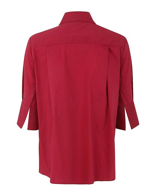 Liviana Conti Red Cotton Shirt