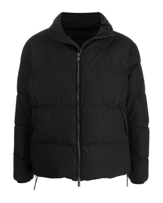 Emporio Armani Black Down Jackets for men