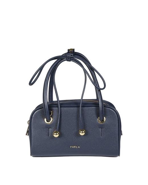 Furla Blue Poppy Mini Dome
