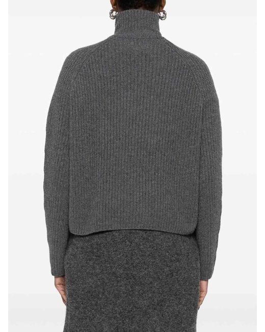 Lisa Yang Gray Sadie Cashmere Cardigan