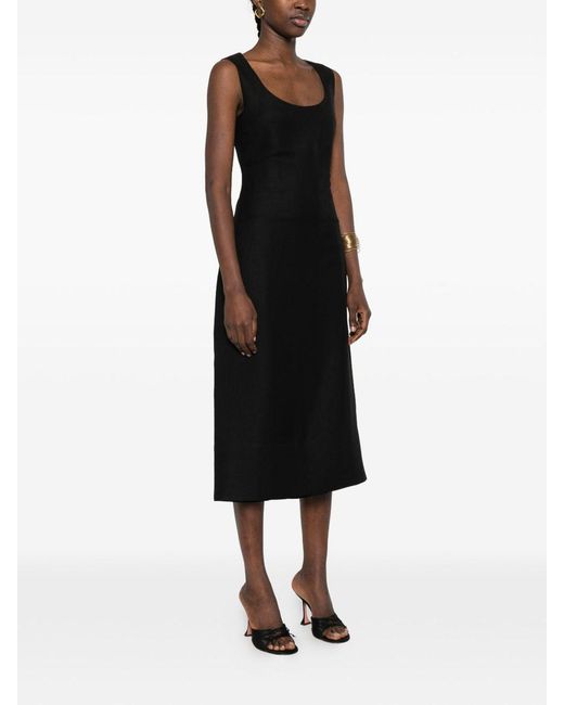 Jacquemus Black La Robe Tablier Long Dress