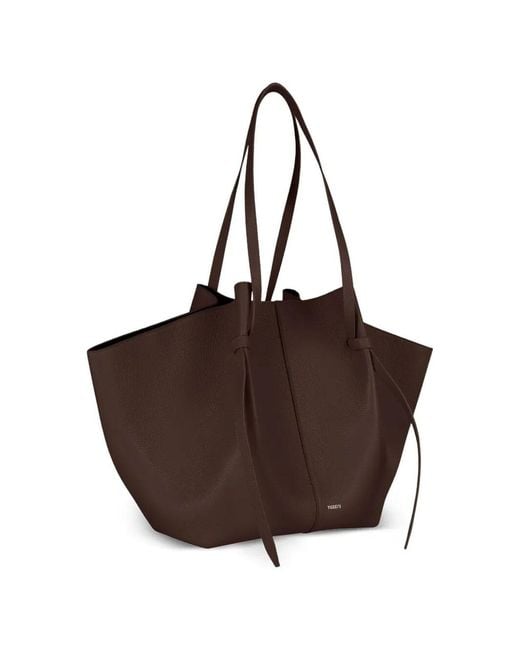 Yuzefi Brown Xl Tote Bag