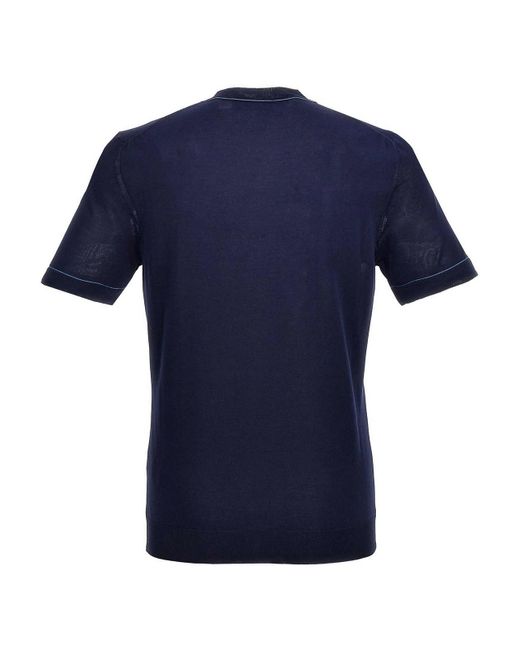 Moorer Blue Jairo T-shirt for men