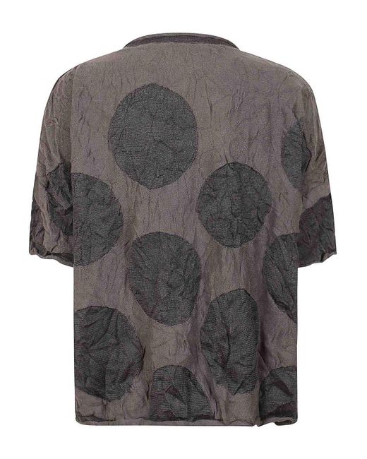 Yohji Yamamoto Gray Patterned Shirt