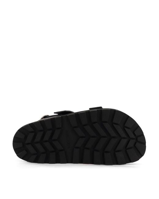 Jil Sander Black Leather Sandals for men