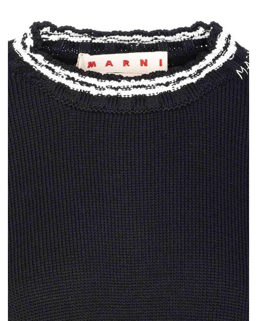 Marni Blue Roundneck Sweater