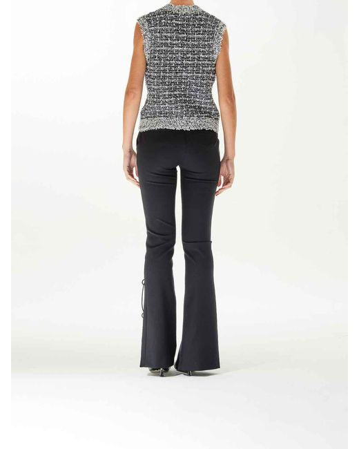 Karl Lagerfeld Gray Boucle Vest
