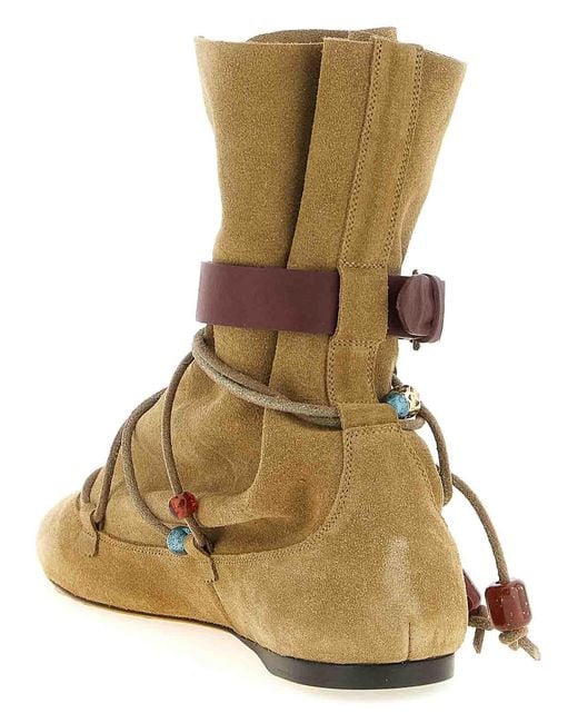 Isabel Marant Brown Letiz Ankle Boots