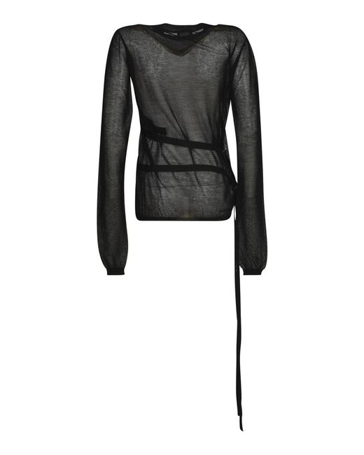 Ann Demeulemeester Black Essential Wool Knit