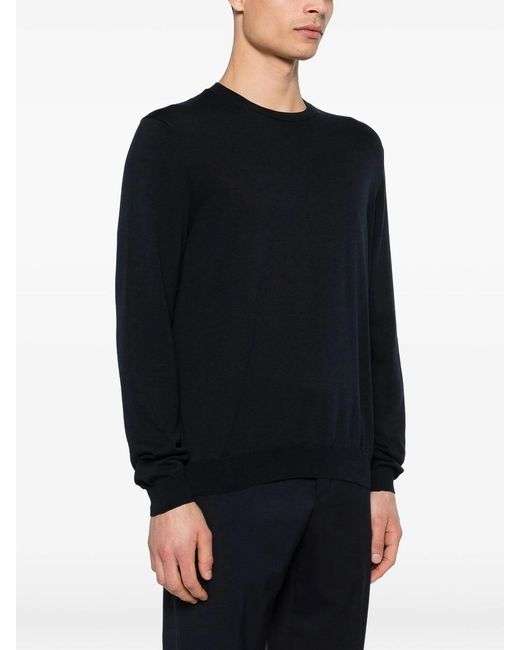 Zanone Black Sweater for men