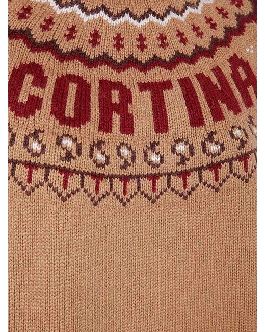 Mc2 Saint Barth Brown Meghan Nordic Box Sweater