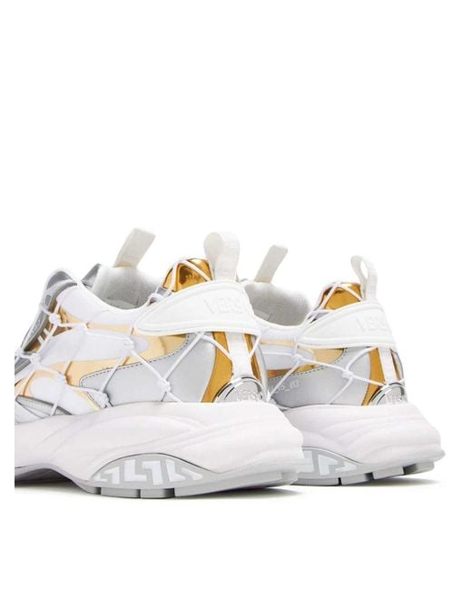 Versace White Sneaker Shoes