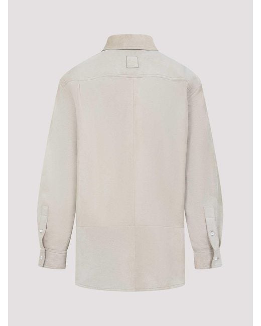 Loewe White Lamb Leather Shirt for men