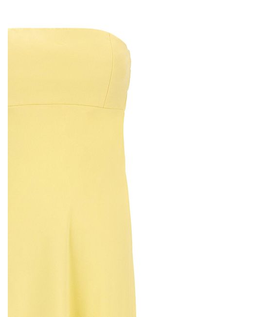 Giovanni bedin Yellow Off-The-Shoulder Dress