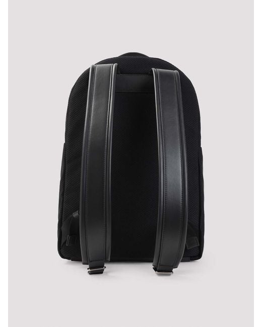 Giorgio Armani Black Backpack for men
