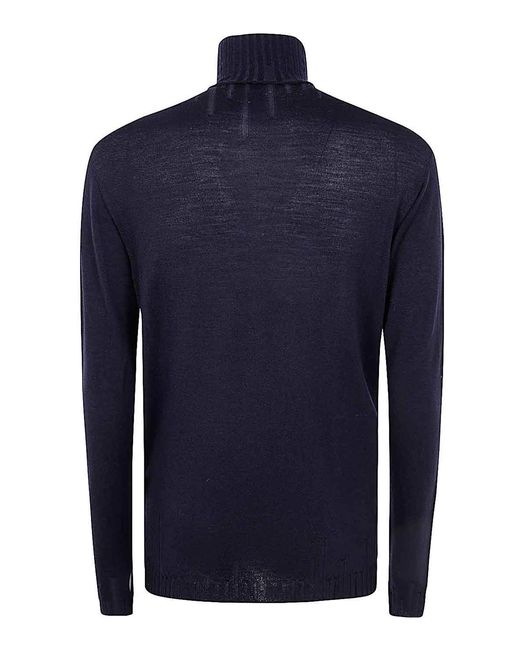 MD75 Blue Turtle Neck Sweater for men