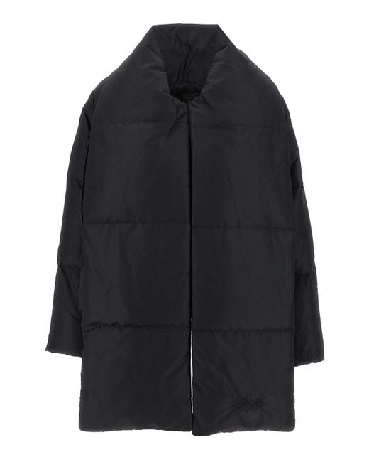 MM6 by Maison Martin Margiela Blue Scarf Down Jacket