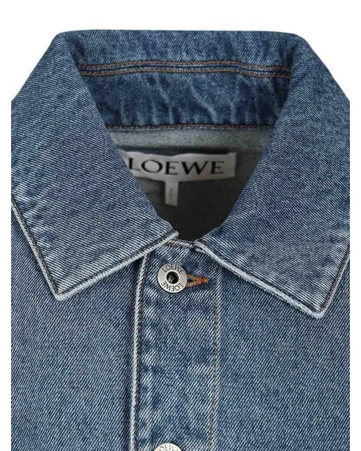 Loewe Blue Anagram Denim Jacket for men