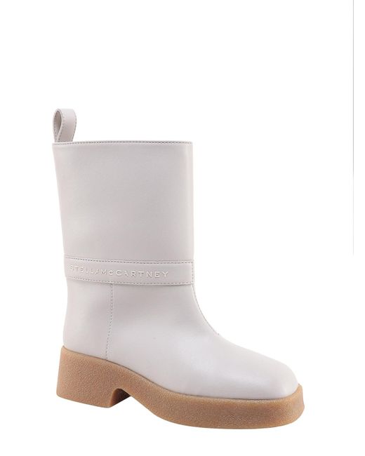 Stella McCartney Alter Mat Boots With Embossed Logo in White Lyst UK