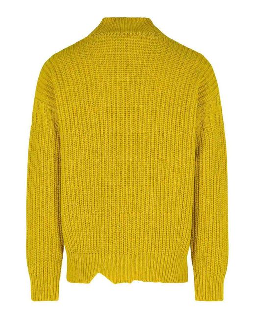 Marni Yellow Mustard Virgin Wool Turtleneck Sweater for men