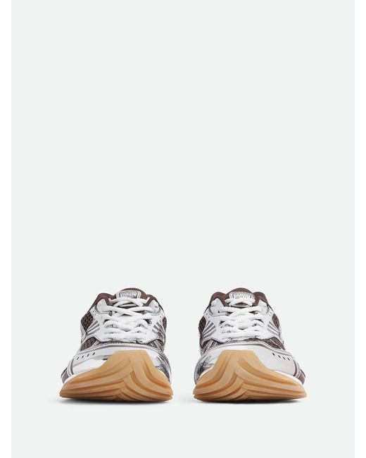 Bottega Veneta White Fondant And Technical Fabric And Mesh Orbit Sneakers for men