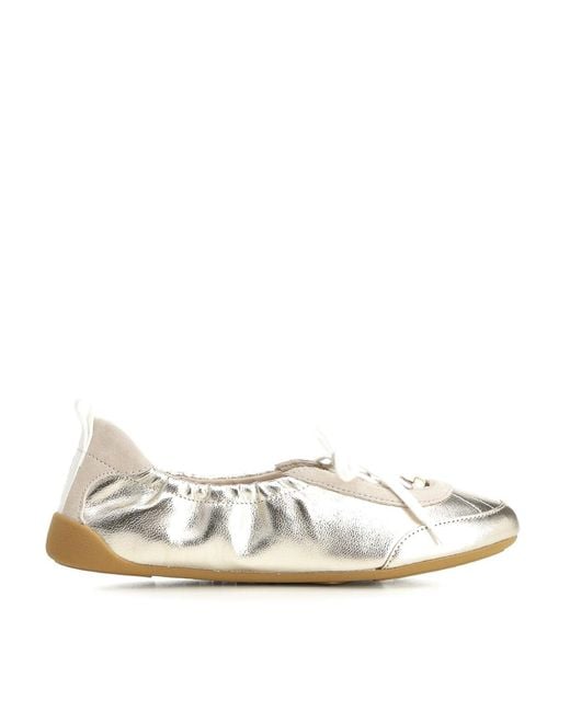 Chloé White Kick Ballerina Sneakers