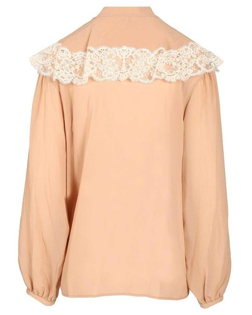 Chloé Natural Shirt With Laces