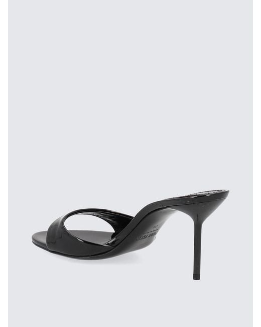 Paris Texas Black Lidia Calfskin Sandals