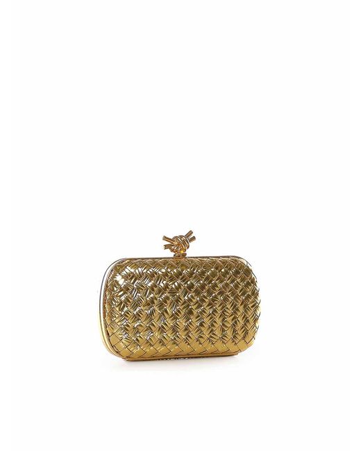 Bottega Veneta Metallic Knot Clutch
