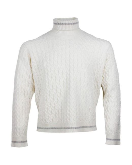 Eleventy White Sweaters for men