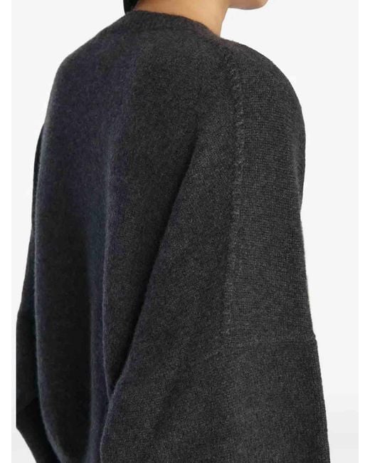 Khaite Black Margaux Sweater Charcoal