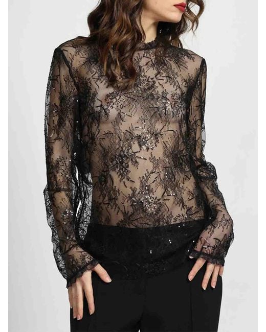 Alberta Ferretti Black Blouse