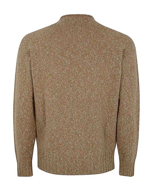 Drumohr Brown Turtleneck Sweather Rule' Neck for men