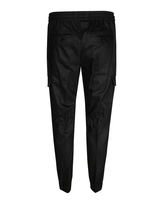 PT Torino Black Pantalone Soft Cargo Jogg for men