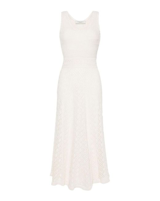Golden Goose Deluxe Brand White Knitted Dress