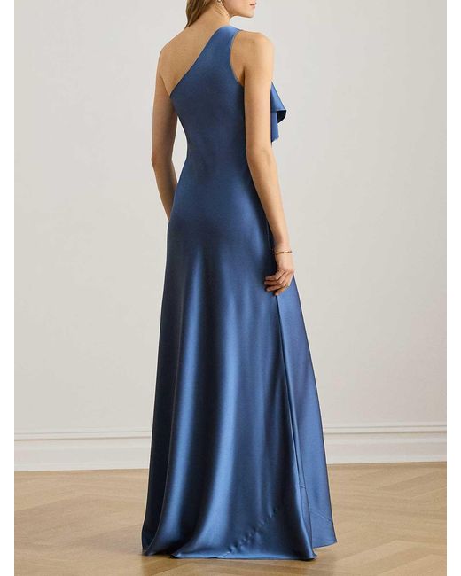 Ralph Lauren Blue Elzira Gown-Sleeveless-Gown-Hammered Charm