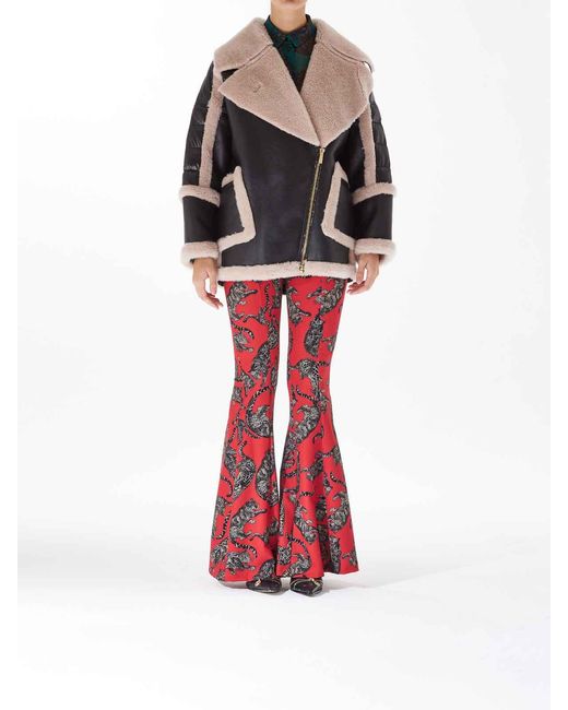 Just Cavalli Gray Faux Fur & Shearling Jackets