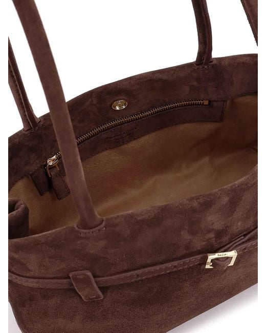 MANU Atelier Brown Shoulder Bag Le Cambon East West