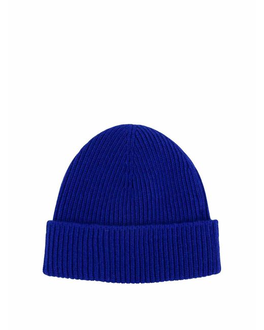 Burberry Blue Ekd Beanie Hat