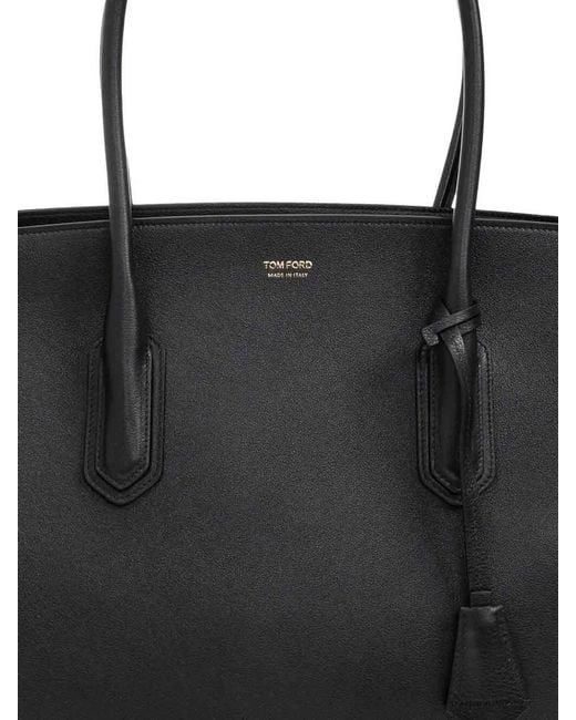 Tom Ford Black Large Leather Bag