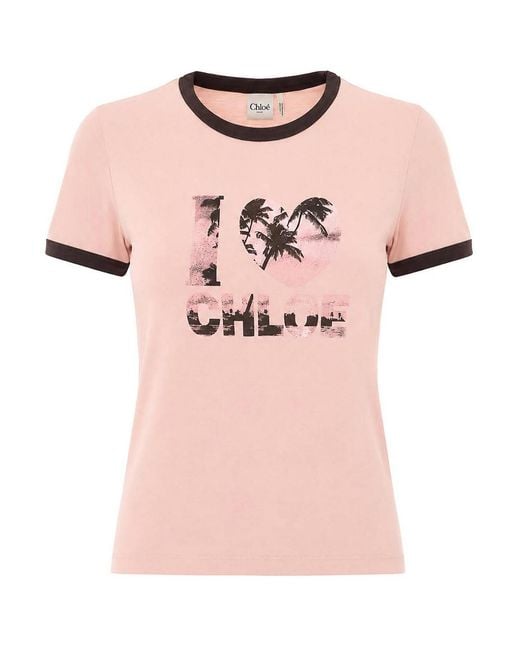 Chloé Pink Chlo Desert Rose New Baby T-Shirt