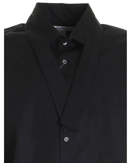 Comme des Garçons Black Ribbon On The Neckline Shirt for men