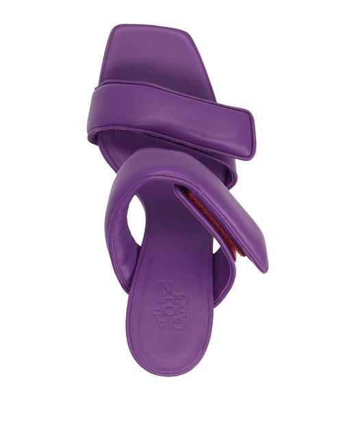 Gia Borghini Purple Perni 03 Sandals
