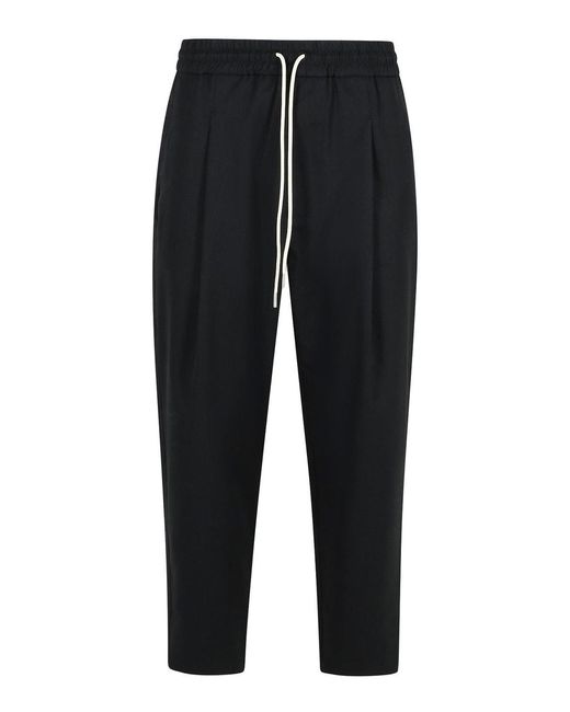 Drole de Monsieur Black Jogger Cotton Pants for men