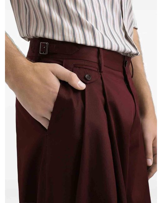 Dolce & Gabbana Purple Pantaloni Pliss for men